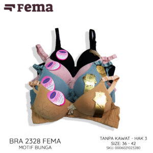 FEMA Official Shop Ecer 1 pcs BH Bra 2328 Motif Bunga