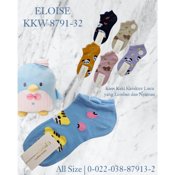 FEMA Official Shop Ecer 1 pcs Kaos Kaki Kawaii Lucu Super Soft - Image 5
