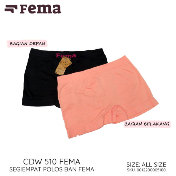 FEMA Official Shop GROSIR 1 Lusin Celana Dalam Wanita Segiempat Rajut 510/511/812 - Gambar 2