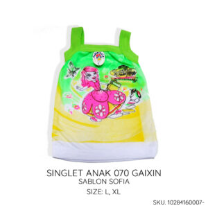 FEMA Official Shop ECER Singlet Anak Kaos Dalam Daleman Perempuan Sablon Kartun