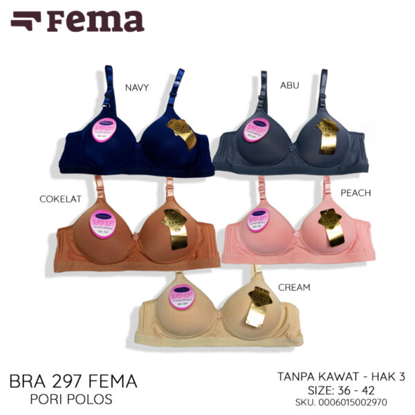 FEMA Official Shop Ecer 1 pcs Bh Bra 297 Hak 3 Full Pori Jumbo Import - Image 2