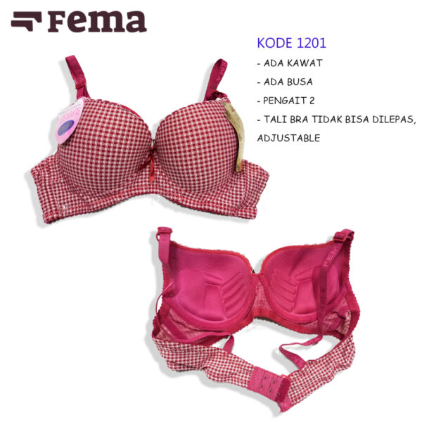 FEMA Official Shop Ecer 1 pcs Bh Bra 1201 Kotak Renda - Image 3