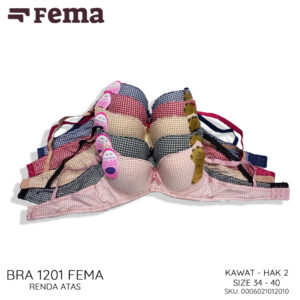 FEMA Official Shop Ecer 1 pcs Bh Bra 1201 Kotak Renda