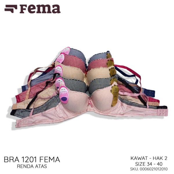 FEMA Official Shop Ecer 1 pcs Bh Bra 1201 Kotak Renda