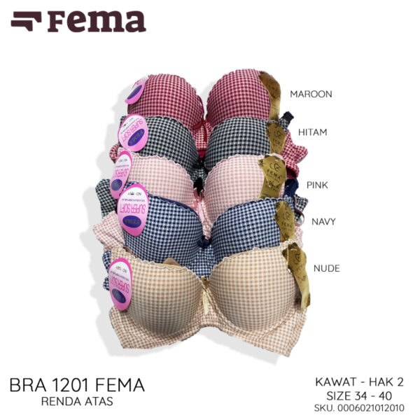 FEMA Official Shop Ecer 1 pcs Bh Bra 1201 Kotak Renda - Image 2