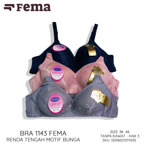 FEMA Official Shop Ecer 1 Pcs BH Bra 1143 Renda Polos BIG SIZE JUMBO