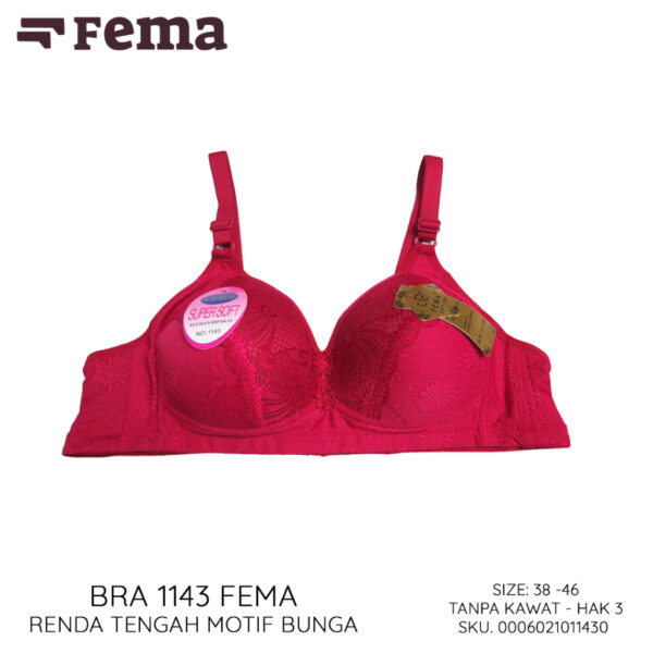 FEMA Official Shop Ecer 1 Pcs BH Bra 1143 Renda Polos BIG SIZE JUMBO - Image 2