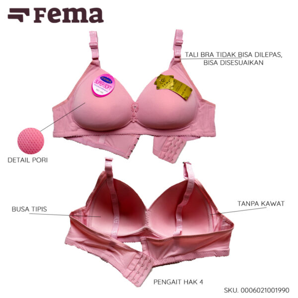 FEMA Official Shop Ecer 1 pcs Bh Bra 199 Polos Pori JUMBO BIG SIZE - Image 2