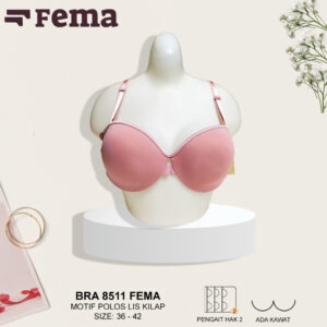 FEMA Official Shop Ecer 1 Pcs BH Pesta Bra 8511 Polos Half Cup