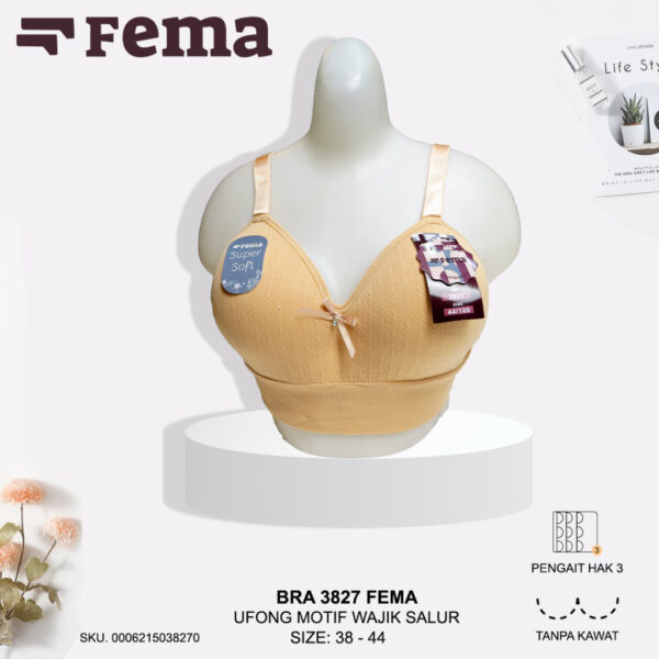 FEMA Official Shop Ecer 1 Pcs BH Bra 3827 Ufong Rajut Salur Big Size Jumbo - Image 5