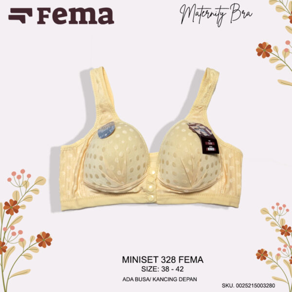 FEMA Official Shop Ecer 1 pcs Miniset Maternity Nursing Bra Menyusui Netek 328 - Gambar 4