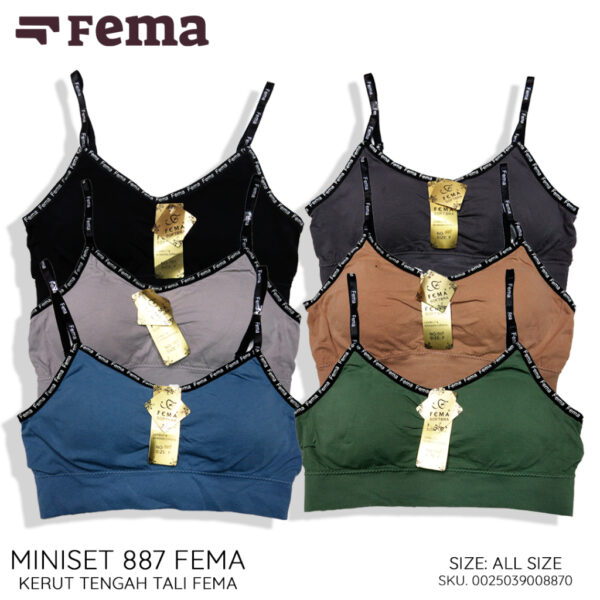 FEMA Official Shop Ecer 1 pcs Sport Bra 887 Tali Kecil Busa