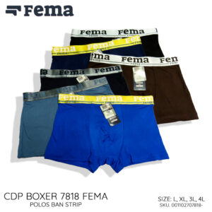 FEMA Official Shop Ecer 1 pcs Celana Dalam Pria Boxer 7818 Ban Strip