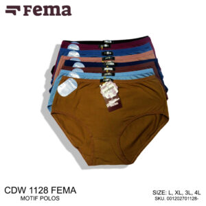 FEMA Official Shop Ecer 1 pcs Celana Dalam Wanita 1128 Polos