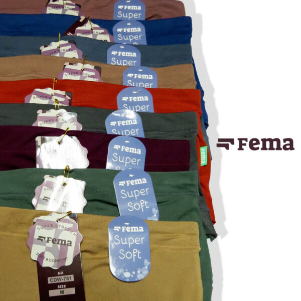 FEMA Official Shop GROSIR 1 LUSIN Celana Dalam Wanita 781 Polos Ban Lebar - Image 3