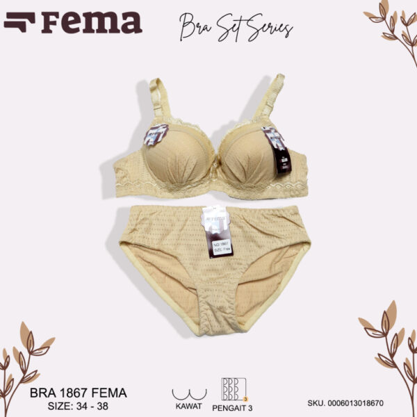 FEMA Official Shop Ecer 1 pcs Bh Bra 869/1866 Best Seller Import - Image 3
