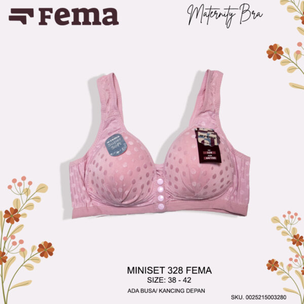 FEMA Official Shop Ecer 1 pcs Miniset Maternity Nursing Bra Menyusui Netek 328 - Gambar 3