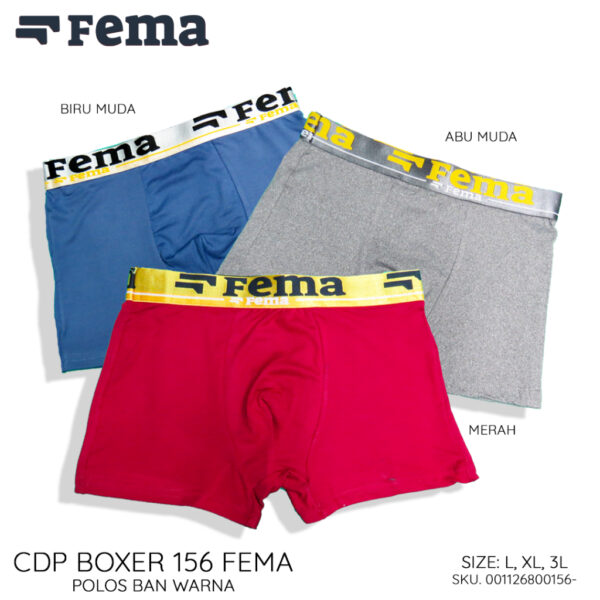 FEMA Official Shop GROSIR 1 LUSIN Celana Dalam Boxer Pria 156 Spandex
