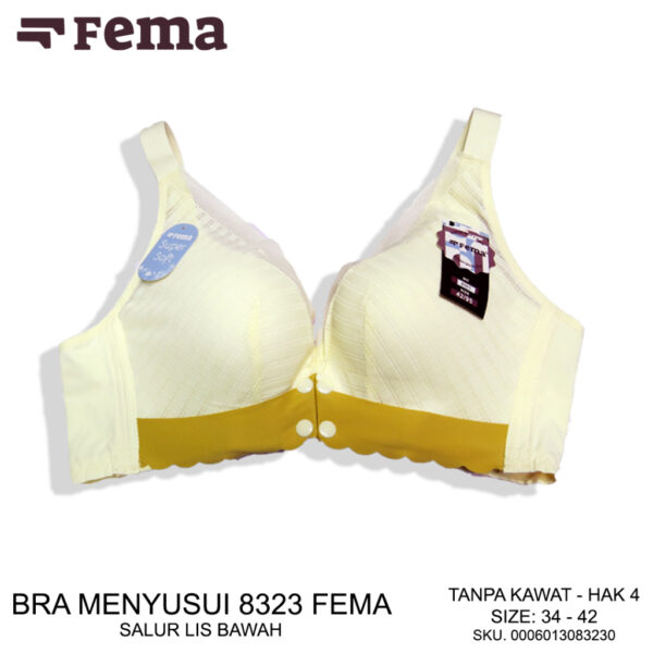 FEMA Official Shop Ecer 1 Pcs BH Bra 8323 Netek Menyusui Maternity Seamless Full Cup - Image 2