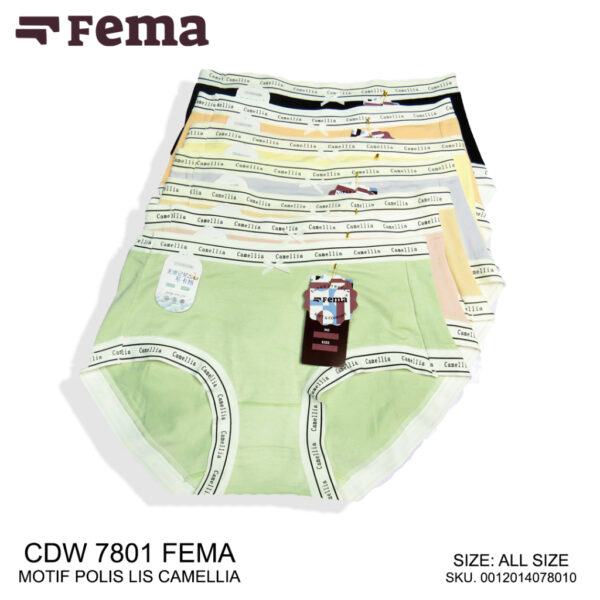 FEMA Official Shop Ecer 1 Pcs Celana Dalam Wanita 7801 Polos