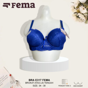 FEMA Official Shop Ecer 1 Pcs BH Bra E317 Renda Atas Cup Kecil Kawat