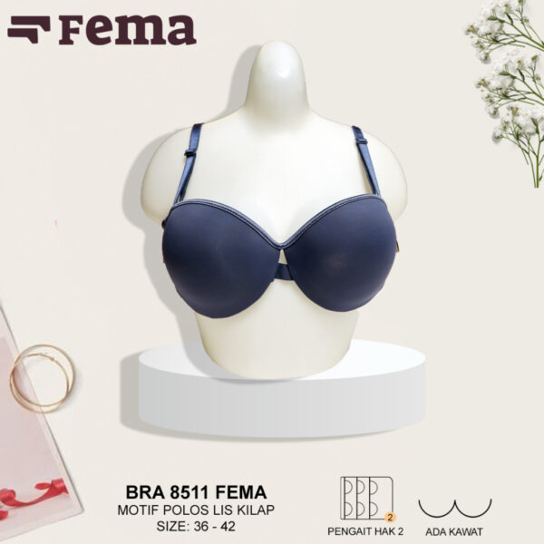 FEMA Official Shop Ecer 1 Pcs BH Pesta Bra 8511 Polos Half Cup - Image 2
