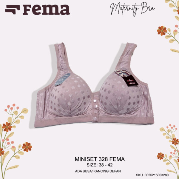 FEMA Official Shop Ecer 1 pcs Miniset Maternity Nursing Bra Menyusui Netek 328 - Gambar 5