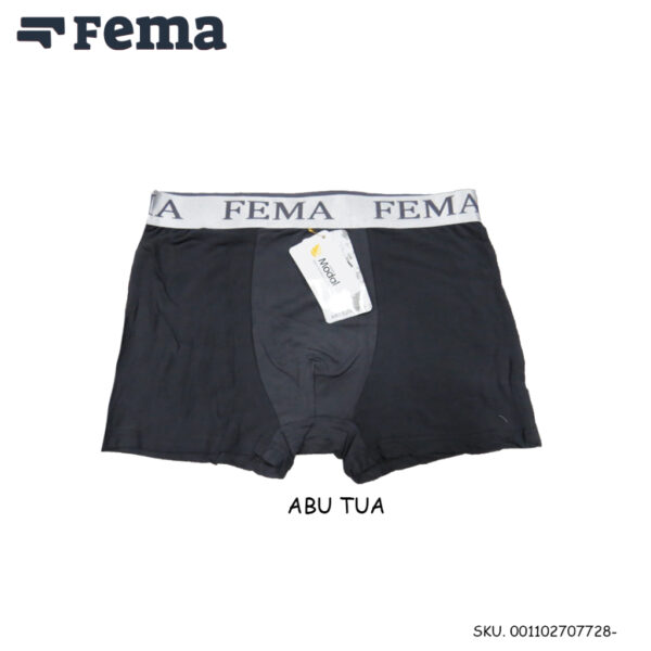 FEMA Official Shop SETENGAH LUSIN 6pcs Celana Dalam Pria Boxer Segiempat 7728 Polyester - Image 4