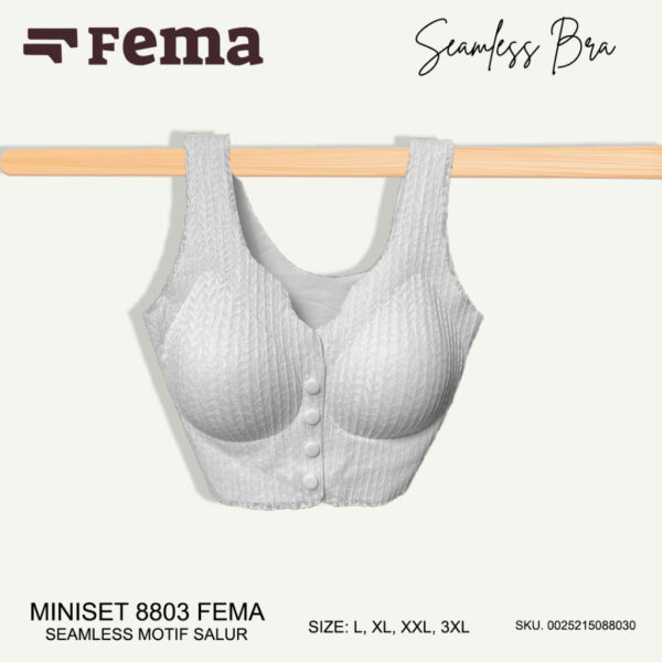 FEMA Official Shop Ecer 1 pcs Miniset Maternity Nursing Bra Menyusui Netek 8801/8803 Seamless Salur Brokat - Image 2