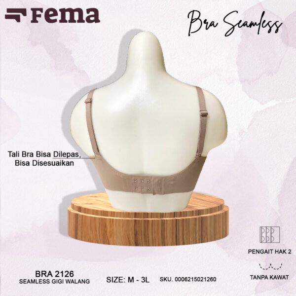 FEMA Official Shop Ecer 1 pcs Bra Seamless Tanpa Jahit 2126 Korea Bra Import Model Gigi Walang Anti Nyeplak - Image 4