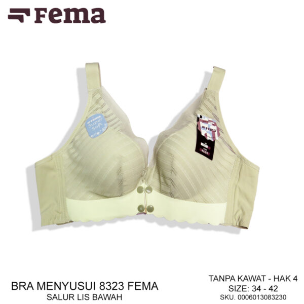 FEMA Official Shop Ecer 1 Pcs BH Bra 8323 Netek Menyusui Maternity Seamless Full Cup - Image 3