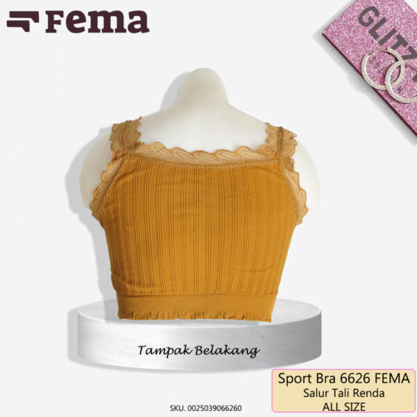 FEMA Official Shop Ecer 1 pcs Miniset Busa Sport Bra 6626 Renda Salur - Image 3
