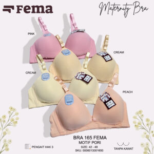 FEMA Official Shop Ecer 1 pcs Bh Maternity Nursing Bra Menyusui Netek 165 Pori Jumbo Big Size