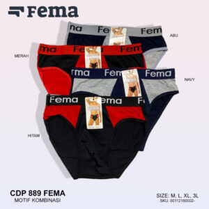 FEMA Official Shop Ecer 1 pcs Celana Dalam Pria 889/887 FEMA