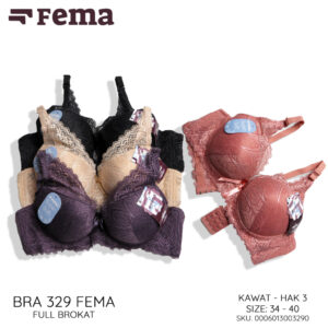 FEMA Official Shop Ecer 1 pcs Bh Bra 329 Full Brokat