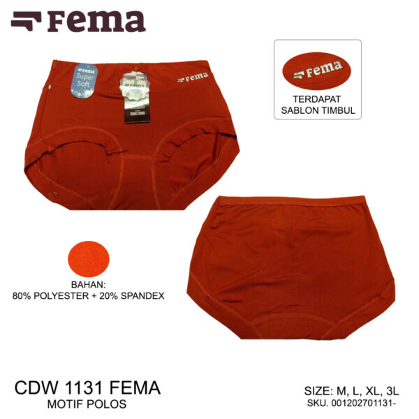 FEMA Official Shop GROSIR 1 LUSIN Celana Dalam Wanita 1131 Highwaist Korset Polos - Image 4