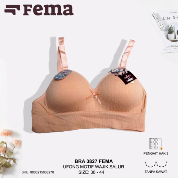 FEMA Official Shop Ecer 1 Pcs BH Bra 3827 Ufong Rajut Salur Big Size Jumbo - Image 3