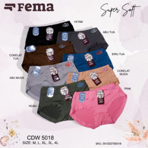FEMA Official Shop ECER 1 pcs Celana Dalam Wanita 5018 Hyget Highwaist JUMBO Big Size