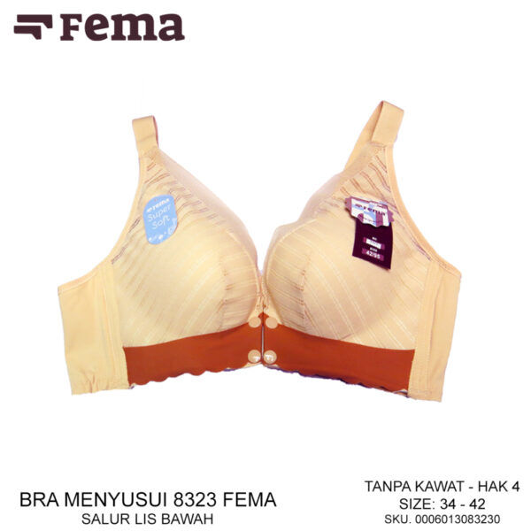 FEMA Official Shop Ecer 1 Pcs BH Bra 8323 Netek Menyusui Maternity Seamless Full Cup
