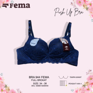 FEMA Official Shop Ecer 1 pcs Bh Bra 944 Full Brokat Hak 4 Push Up