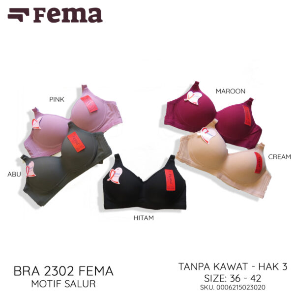 FEMA Official Shop Ecer 1 Pcs BH Bra 2302 Salur - Image 3