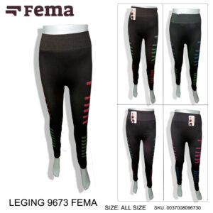 FEMA Official Shop Ecer 1 pcs Celana Leging Polos 30691 Bahan Katun Halus Legging