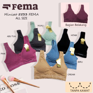 FEMA Official Shop Ecer 1 pcs Miniset Busa Sport Bra Netek Premium 5533
