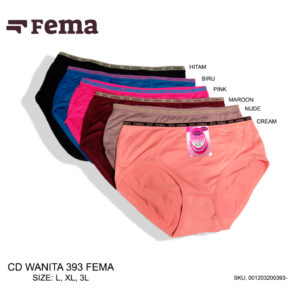 FEMA Official Shop Grosir Satu Lusin Celana Dalam Wanita 393/361/364/395/352/351/313/362/884/887/306/819