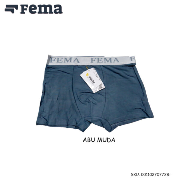 FEMA Official Shop SETENGAH LUSIN 6pcs Celana Dalam Pria Boxer Segiempat 7728 Polyester - Image 5