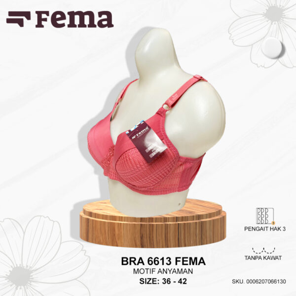 FEMA Official Shop Ecer 1 Pcs BH Bra 6613 Motif Anyaman - Image 2