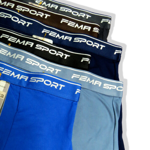 FEMA Official Shop Ecer 1 pcs Celana Dalam Pria Boxer 7730 Polos Ban Strip - Image 3