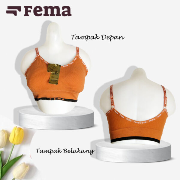 FEMA Official Shop Ecer 1 pcs Miniset Busa Sport Bra 6622 Tali Kecil - Image 2