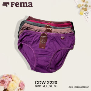 FEMA Official Shop ECER 1 pcs Celana Dalam Wanita 2220 Polos