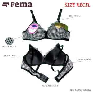 FEMA Official Shop Ecer 1 pcs Bh Bra 3688 Kotak Tanpa Kawat Pecah Telur